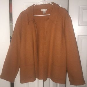 Orange wool blazer